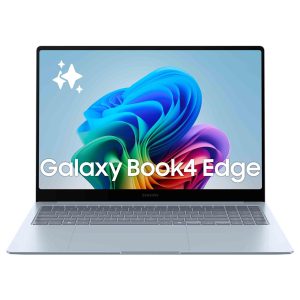 Samsung Galaxy Book4 Edge Ordinateur Portable avec IA 16’’, Copilot+ PC, Snapdragon X Elite X1E-80-100, Mémoire 16 Go, Stockage 512 Go, Gris Glacier
