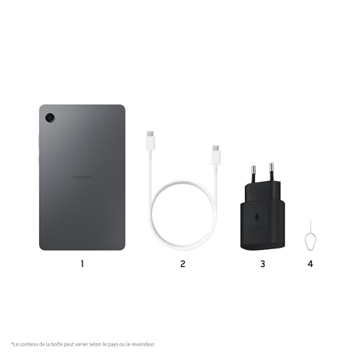 Samsung Galaxy Tab A11 8.7" WiFi 64 Go, Tablette Android, RAM 4 Go, Son 3D, Gris, Chargeur Secteur Rapide 25W Inclus, Version FR – Image 8