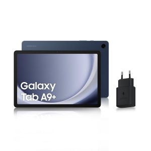 Samsung Galaxy Tab A9+ Tablette Android, 128 Go de Stockage, Grand écran de 11", Wifi, Son 3D, Bleu marine, avec Chargeur secteur rapide 25W inclus (version FR)