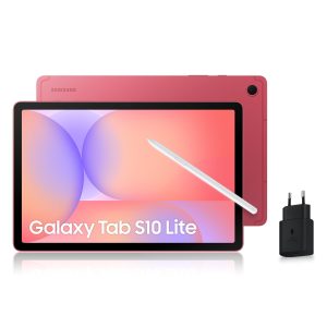 Samsung Galaxy Tab S10 Lite, 10.9", Wi-FI, 128Go, Tablette Android, S Pen Inclus, Corail, Chargeur Secteur Rapide 25W Inclus, Version FR