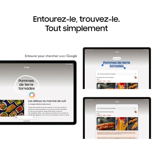 Samsung Galaxy Tab S9 FE Tablette, 10.9'' Wifi 128Go, S Pen inclus, Batterie longue durée, Certification IP 68, Argent, Version FR – Image 8