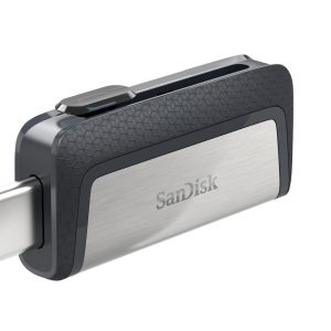 SanDisk Ultra Dual Drive 256 Go Flash Drive, Clé USB 3.1, avec connecteurs USB Type-C et USB Type-A réversibles, jusqu'à 150 Mo/s, Smartphone et Mobile stockage, USB 3.1,