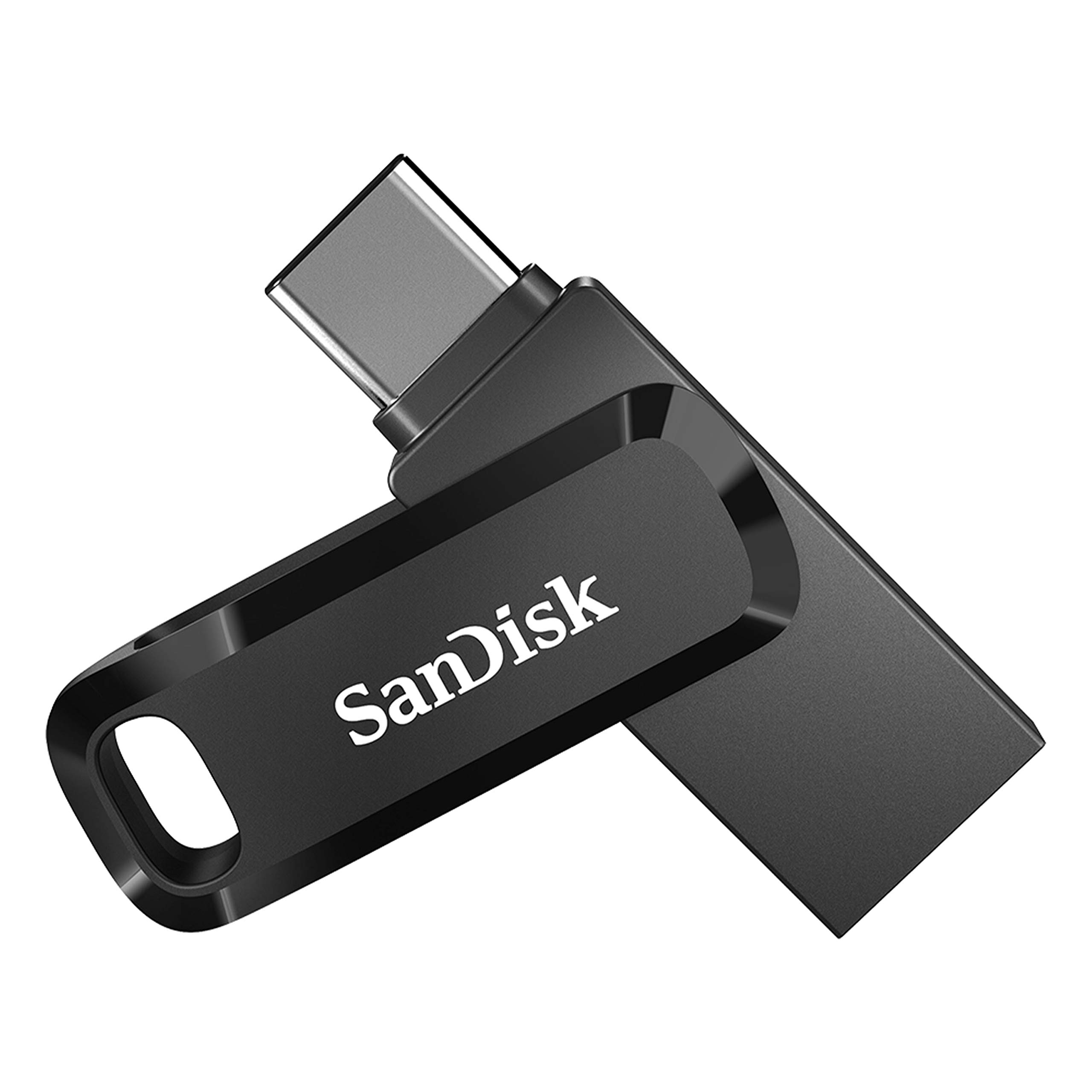 SanDisk Ultra Dual Drive Go, 128 Go Flash Drive, Clé USB C (pour Android Smartphone Stockage, Tablettes, Mac et PC, jusqu'à 400 Mo/s, Connecteurs USB Type-C et USB Type-A réversibles) Noir