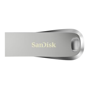 SanDisk Ultra Luxe 256 Go Flash Drive (Clé USB Type-A, USB 3.2 Gen 1 + USB 3.0 capable, Vitesse de lecture jusqu'à 400 Mo/s, Mot de passe, RescuePRO Deluxe, Un boîtier en métal) Argent