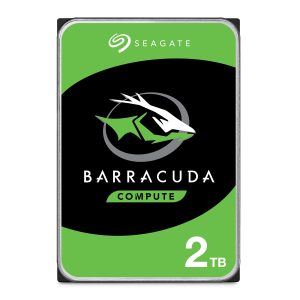 Seagate BarraCuda 2To, Disque dur interne HDD, 3.5 pouces, SATA 6 Goit/s, 7 200 tr/min, 256 Mo de mémoire cache, pour PC de bureau , Ouverture Facile, Services Rescue (ST2000DMZ08)