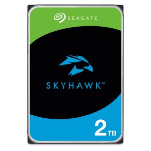 Seagate SkyHawk 2To, Disque Dur Interne de vidéosurveillance, 3.5 Pouces, SATA 6 Go/s, 256 Mo de mémoire Cache, pour système de caméras de sécurité, Ouverture Facile, Services Rescue (ST2000VXZ17)