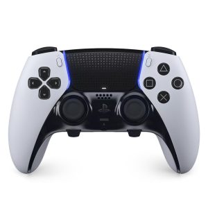 Sony, Manette DualSense Edge Officielle pour PS5 et PC, Sans Fil, Commandes Ultra-Personnalisables + Profils Interchangeables + Confort Amélioré, Boîte de Transport Incluse, Couleur : Blanche et Noire