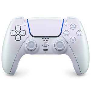 Sony, Manette PlayStation 5 officielle DualSense, Sans fil, Batterie rechargeable, Bluetooth, Compatible avec PS5, Couleur : Chroma Pearl