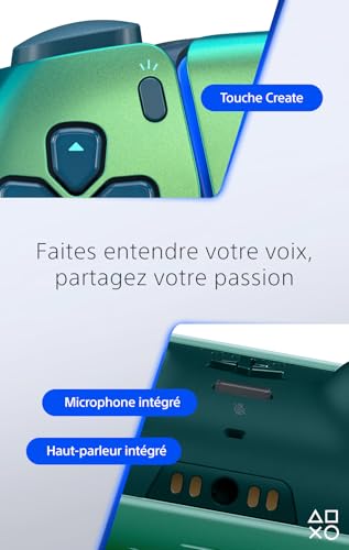 Sony, Manette PlayStation 5 officielle DualSense, Sans fil, Batterie rechargeable, Bluetooth, Compatible avec PS5, Couleur : Chroma Teal – Image 5