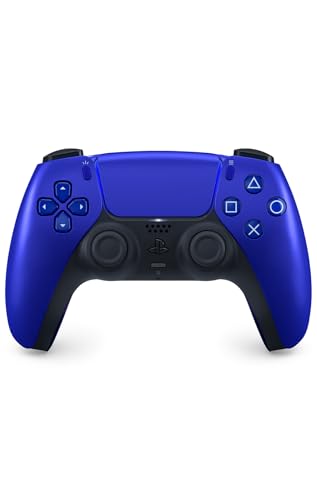 Sony, Manette PlayStation 5 officielle DualSense, Sans fil, Batterie rechargeable, Bluetooth, Compatible avec PS5 et PC, Couleur : Cobalt Blue – Image 2