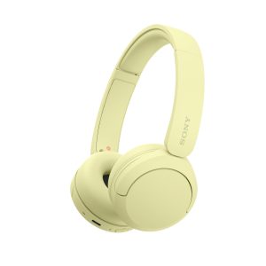 Sony WH-CH520 - Casque Bluetooth sans Fil, Multipoint, Micro intégré - jusqu'à 50 Heures d'autonomie et Charge Rapide - Jaune