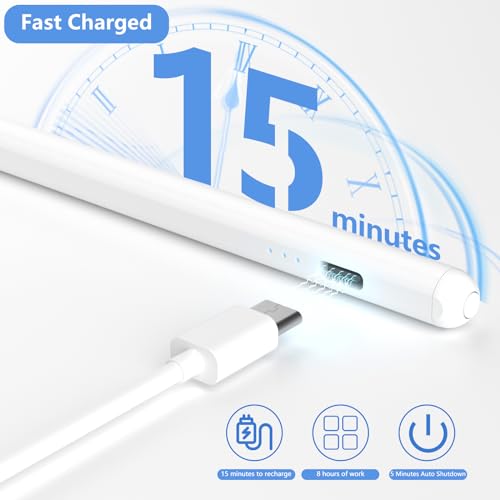 Stylet Tablette, Stylets pour Téléphones Portables, Stylet Capacitif Universel Compatible avec Huawei, Samsung, Lenovo, Mi Tablette – Image 5