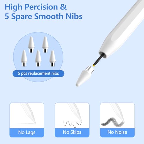 Stylet Tablette, Stylets pour Téléphones Portables, Stylet Capacitif Universel Compatible avec Huawei, Samsung, Lenovo, Mi Tablette – Image 7