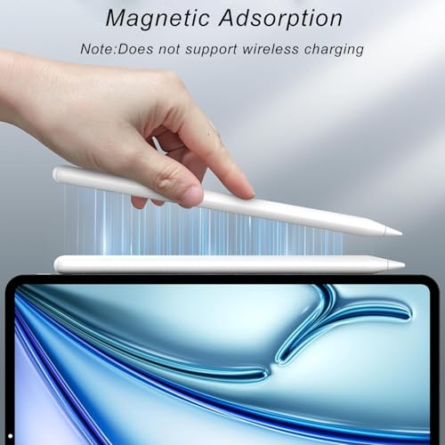 Stylet pour Apple iPad 2018-2025, Stylet Magnétique de Recharge Rapide avec Rejet de Paume, Compatible iPad 11/10/9/8/7/6,iPad Pro M4 13"/12,9''/11'', iPad Mini 7/6/5, iPad Air M2/5/4/3 – Image 4