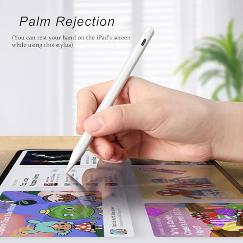 Stylet pour Apple iPad 2018-2025, Stylet Magnétique de Recharge Rapide avec Rejet de Paume, Compatible iPad 11/10/9/8/7/6,iPad Pro M4 13"/12,9''/11'', iPad Mini 7/6/5, iPad Air M2/5/4/3 – Image 6