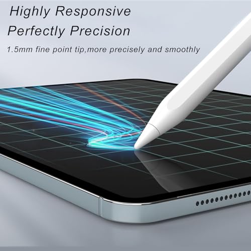 Stylet pour Apple iPad 2018-2025, Stylet Magnétique de Recharge Rapide avec Rejet de Paume, Compatible iPad 11/10/9/8/7/6,iPad Pro M4 13"/12,9''/11'', iPad Mini 7/6/5, iPad Air M2/5/4/3 – Image 7