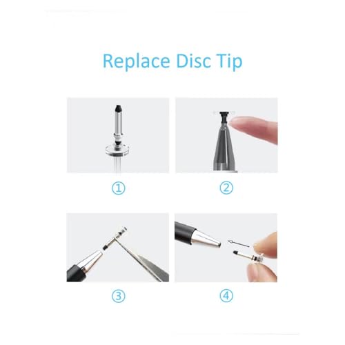 Stylet pour Samsung Galaxy Tab A9+ / A8 / A7 / A7 Lite, Haute sensibilité et précision capacitif pour Tous Les appareils tactiles (Blanc) – Image 6