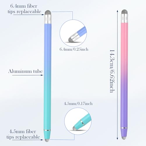 Stylet pour écran tactile 2 en 1, stylet capacitif, haute sensibilité, stylet universel pour toutes les tablettes/smartphones, compatible avec Android/iOS – Image 3