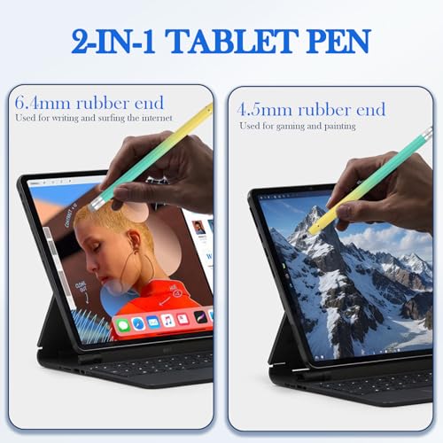 Stylet pour écran tactile 2 en 1, stylet capacitif, haute sensibilité, stylet universel pour toutes les tablettes/smartphones, compatible avec Android/iOS – Image 7