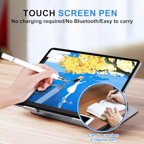 Stylo Tablet, 8 Pcs Stylo Écran Tactile, Stylo Stylus 2 en 1avec Bille Convient à Tous Les Téléphones/Tablettes, pour iPhone/iPad/Samsung/Lenovo/Xiaomi/Android/Huawei, etc. – Image 4