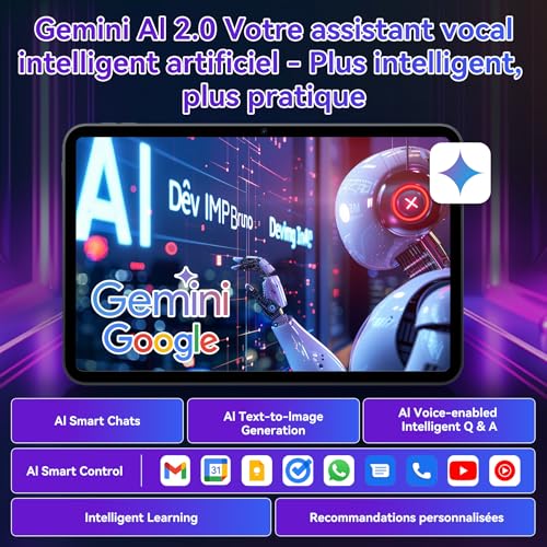 T60 Pro Tablette avec Clavier et Stylet - Première Tablette 13 Pouces Android 15 Mondiale, 1920x1200 FHD+, 24 GB RAM+256 GB ROM / 2 TB TF, Octa-Core, 10000 mAh, 16 MP+8 MP, Widevine L1, Face ID – Image 7