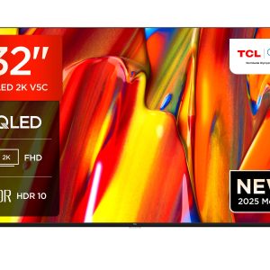 TCL 32V5C – TV QLED Direct LED Smart Full HD 32" avec Android TV​ & HDR - Compatible avec Google Cast & Google Home, Design Mince