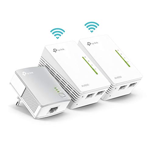 TP-Link CPL 600 Mbps + CPL WiFi 300 Mbps avec Ports Ethernet, Prise CPL Kit de 3 & CPL 600 Mbps avec Prise Intégrée et Ports Ethernet, Prise CPL Kit de 2, TL-PA4015P KIT – Image 3