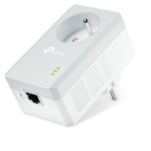 TP-Link CPL 600 Mbps avec Prise Intégrée et Ports Ethernet, Prise CPL, compatible avec tous les Anciens Modèles et toutes les box internet, TL-PA4015P Blanc
