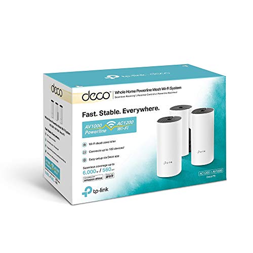 TP-Link Deco P9(3-pack) Système Hybride WiFi Mesh puissant avec CPL 1000Mbps - Contrôle parental - Ports Ethernet Gigabit - Idéale pour grande maison dotée de murs en béton armé – Image 7