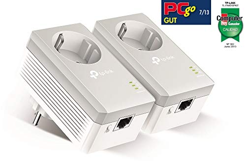 TP-Link TL-PA4010P KIT Prise CPL 600Mbps, Homeplug AV2 600Mbps, Prise de Courant Intégrée, Boitier CPL, Brancher et Utiliser, Port Ethernet, CPL Fibre, OneMesh, Pas de Nouveaux Fils ni Perçage – Image 3