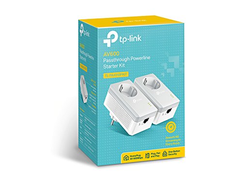 TP-Link TL-PA4010P KIT Prise CPL 600Mbps, Homeplug AV2 600Mbps, Prise de Courant Intégrée, Boitier CPL, Brancher et Utiliser, Port Ethernet, CPL Fibre, OneMesh, Pas de Nouveaux Fils ni Perçage – Image 4