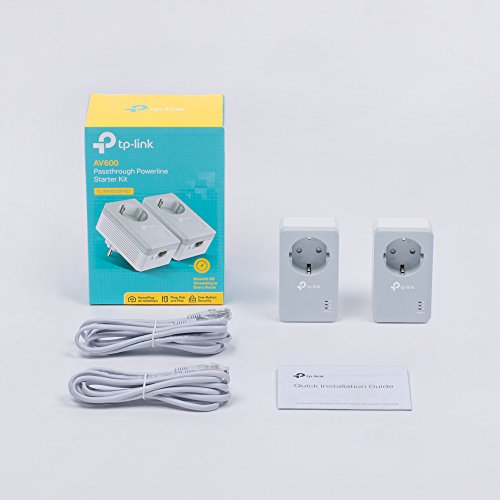 TP-Link TL-PA4010P KIT Prise CPL 600Mbps, Homeplug AV2 600Mbps, Prise de Courant Intégrée, Boitier CPL, Brancher et Utiliser, Port Ethernet, CPL Fibre, OneMesh, Pas de Nouveaux Fils ni Perçage – Image 5