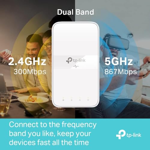 TP-Link TL-WPA7617 KIT Powerline WiFi AC 1200 Mbps - Powerline 1000 Mbps with Gigabit Ethernet Port and Integrated Socket, WiFi Powerline Box Kit of 2 - Ideal Solution to Enjoy Multi-TV Service – Image 3