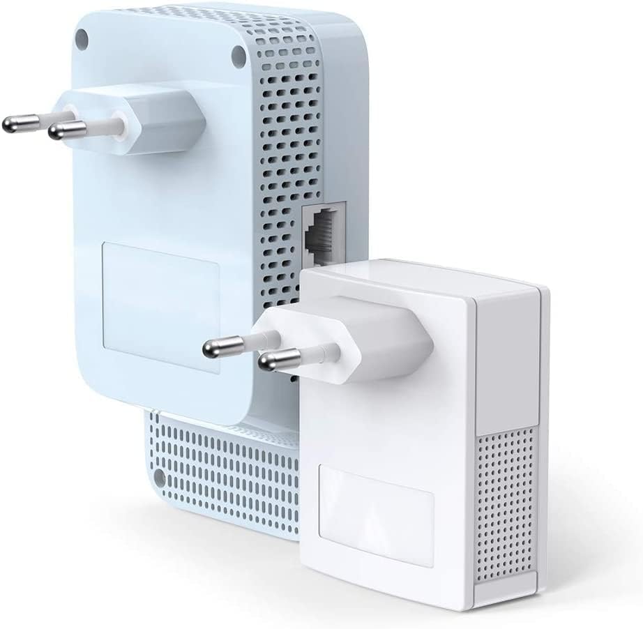 TP-Link TL-WPA7617 KIT Powerline WiFi AC 1200 Mbps - Powerline 1000 Mbps with Gigabit Ethernet Port and Integrated Socket, WiFi Powerline Box Kit of 2 - Ideal Solution to Enjoy Multi-TV Service – Image 6