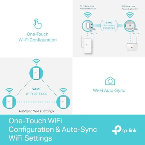 TP-Link TL-WPA7617 KIT Powerline WiFi AC 1200 Mbps - Powerline 1000 Mbps with Gigabit Ethernet Port and Integrated Socket, WiFi Powerline Box Kit of 2 - Ideal Solution to Enjoy Multi-TV Service – Image 8