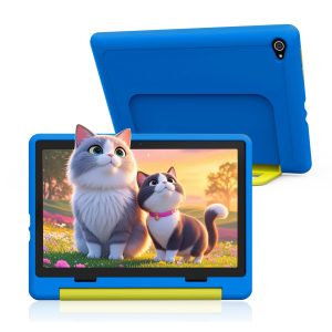 Tablette Enfants 10 Pouces Kids Tablette HD Écran IPS 1280 * 800 Tablettes Tactiles Pour Enfants Android 14 Octa-Core 8GB+64GB Extensible Jusqu’à 1TB Contrôle Parental 5MP+8MP WiFi 6 BT 5.3 (Bleu)