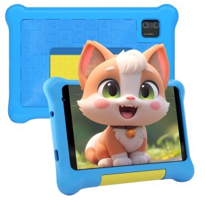 Tablette Enfants 7 Pouces, Android Tablette pour Enfant 5GB RAM 32GB ROM (TF 128GB), avec Applications éducatives et Contrôle Parental WiFi Bluetooth, Cadeau Fille Garçon, Étui Antichoc Bleu