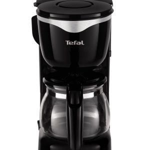Tefal Cafetière filtre, Capacité 0,6 L, Compacte, Fonction anti-goutte pour servir pendant la percolation, Bouton On/Off lumineux, Maintien au chaud 30 minutes, Arrêt automatique CM340811