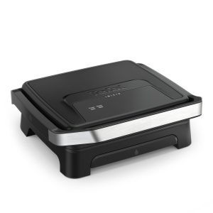 Tefal Inicio, Gril et machine à panini, Chauffe rapide: 2000W, Plaques de cuisson antiadhésives, Grande surface de cuisson, Noir, Inicio, GC271810