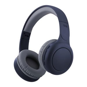 T'nB - Casque Bluetooth sans Fil, Supra-Auriculaire Confortable, Pads en Mousse, Microphone Intégré, Arceau Réglable, Autonomie 24h, Léger Et Pliable - Bleu