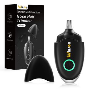 Tondeuse à poils pour oreilles et nez pour homme et femme - Tondeuse de voyage, rasoir de nez de haute précision, rechargeable par USB, étanche, fonctionnement sûr et silencieux, design