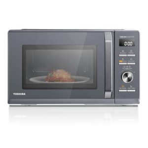 Toshiba,MW3-AG25PFI(MG),Four à Micro-ondes 25L 3-en-1 900W, Morandi Gris Éclatant, 6 Programmes, 10 Niveaux de Puissance, 7 Menus Automatiques, Nettoyage Facile
