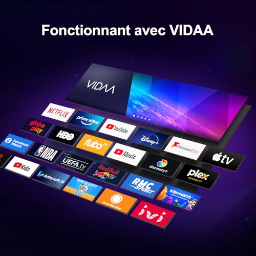 TuTu Téléviseur 25 Pouces (64 cm), FHD Smart TV avec WiFi, Pied Central, Triple Tuner (DVB-T/T2, DVB-C, DVB-S/S2), App Store, Molotov, Netflix, Prime Video, Disney+, Youtube – Image 3