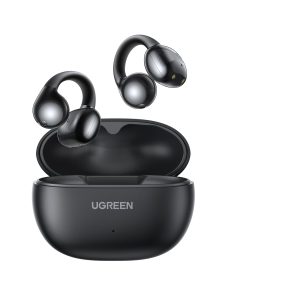 UGREEN Écouteurs Bluetooth sans Fil Sport HiTune S3 Écouteurs Clip Oreille Ouvert ENC DNN Antibruit Bluetooth 5.4 30H Autonomie USB C Charge Étanche à l'eau IPX5 pour Runing Cyclisme Noir