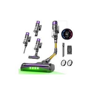 Ultenic U20 Aspirateur Balai sans Fil, 55kPa/60min Aspirateur sans Fil, Technologie GreenEye, Tube Pliable, Brosse de Sol TangleTame, Puissant pour Poils Animaux, Sol Dur et Voiture