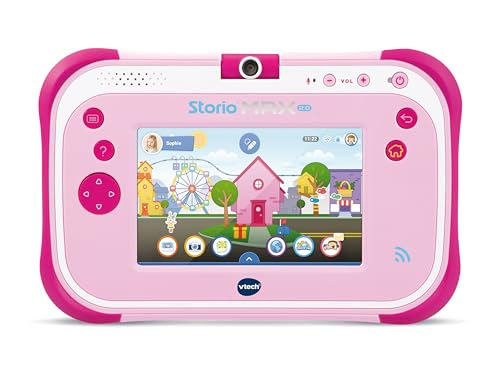 VTech - Storio Max 2.0 Rose, Tablette Enfants Tactile, Éducative et Sécurisée avec Écran Couleur 5 Pouces, WiFi, Android, Appareil Photo, Cadeau Enfant de 3 Ans à 11 Ans - Contenu en Français – Image 2