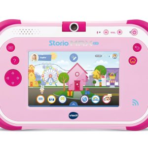 VTech - Storio Max 2.0 Rose, Tablette Enfants Tactile, Éducative et Sécurisée avec Écran Couleur 5 Pouces, WiFi, Android, Appareil Photo, Cadeau Enfant de 3 Ans à 11 Ans - Contenu en Français