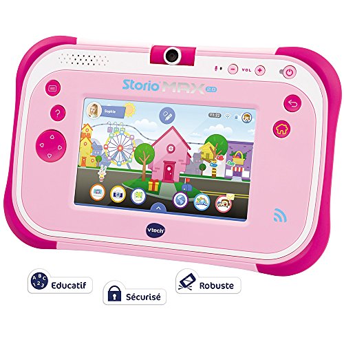 VTech - Storio Max 2.0 Rose, Tablette Enfants Tactile, Éducative et Sécurisée avec Écran Couleur 5 Pouces, WiFi, Android, Appareil Photo, Cadeau Enfant de 3 Ans à 11 Ans - Contenu en Français – Image 6