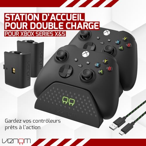 Venom Double station de chargement avec 2 batteries rechargeables - Noir (Xbox Series X & S/Xbox One) – Image 3