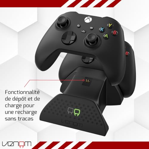 Venom Double station de chargement avec 2 batteries rechargeables - Noir (Xbox Series X & S/Xbox One) – Image 5